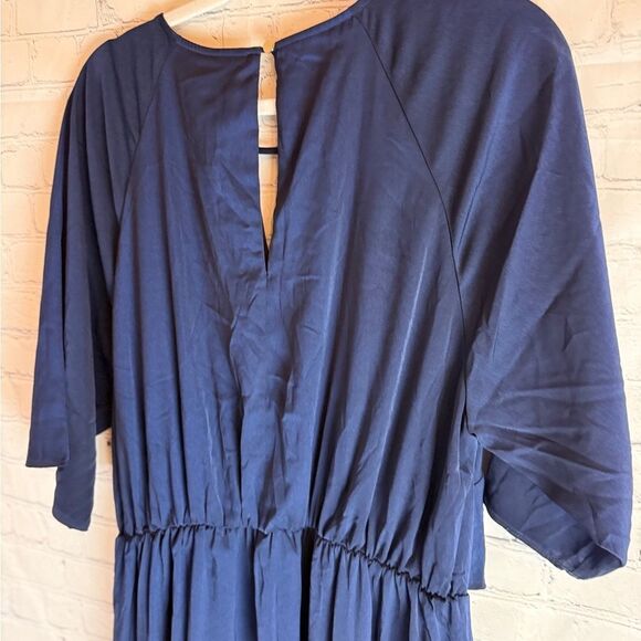 City Chic Sleek Tie Dress BLUE Size 18 - Picture 12 of 14